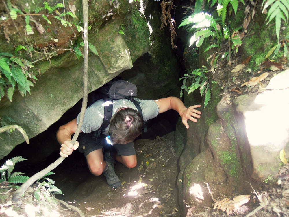 Lake-Waikaremoana-Neuseeland-caves